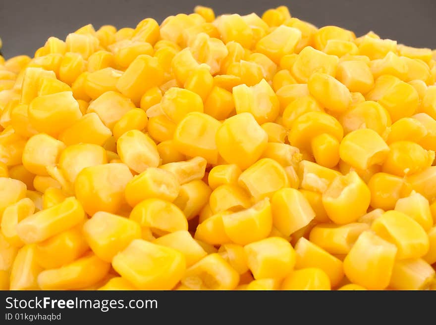 Close up of yellow corn