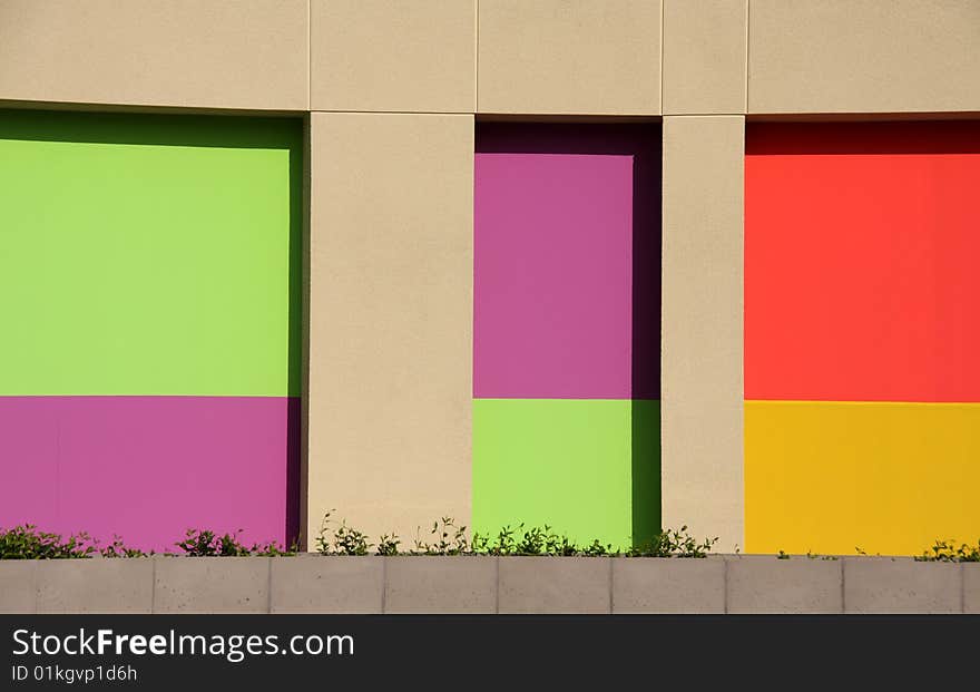 Brightly Colored Wall