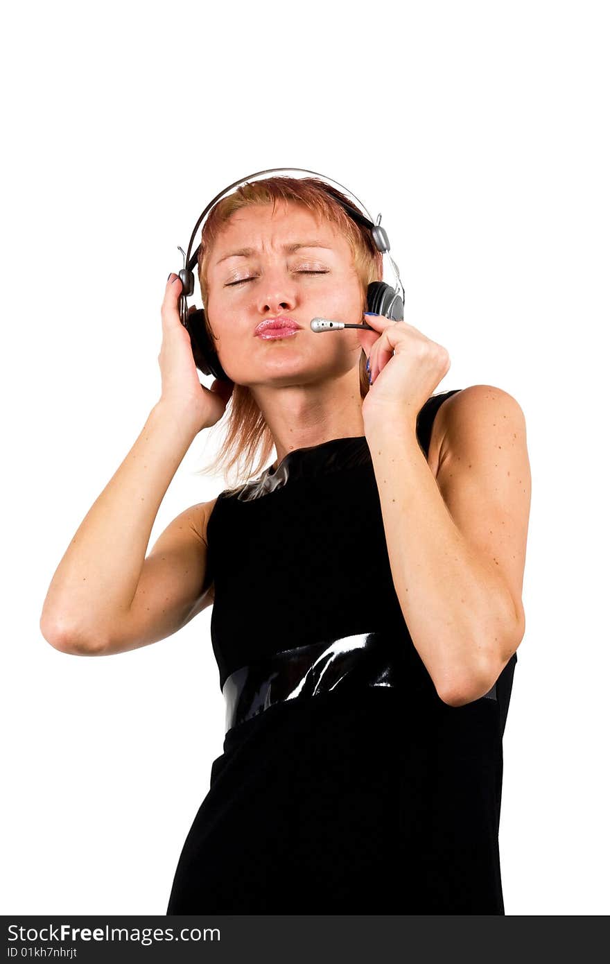 Fashion Girl With Headphones