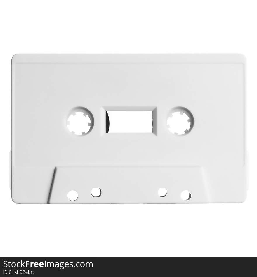 Old Audio Cassette Isolated On White