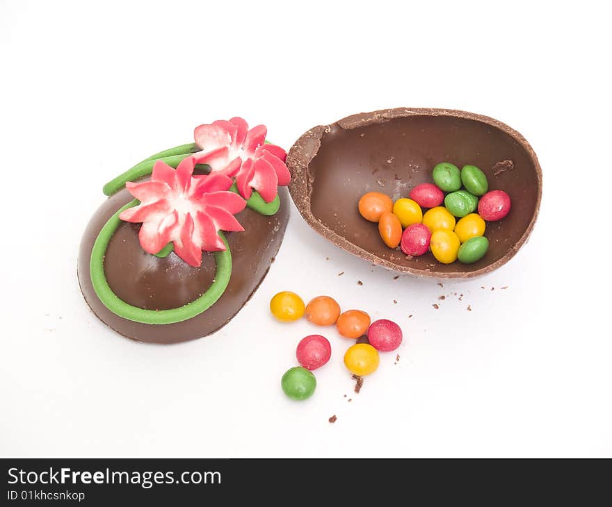 Easter egg  	
isolated on white background