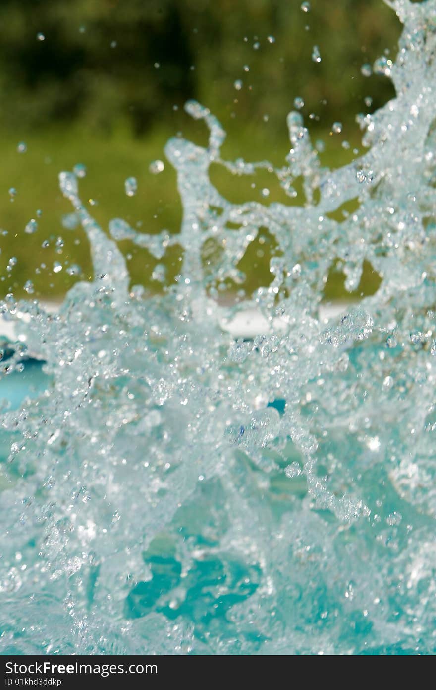 Water is Splashing Around in a pool. Water is Splashing Around in a pool