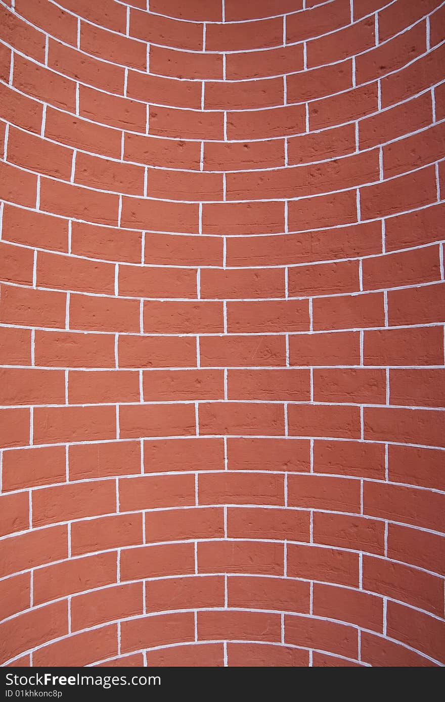 Red brick wall