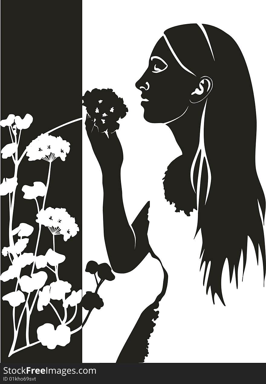 Girl With Flower 4