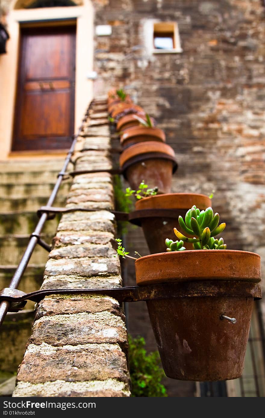 Stone Staircase. Old Italy Series.