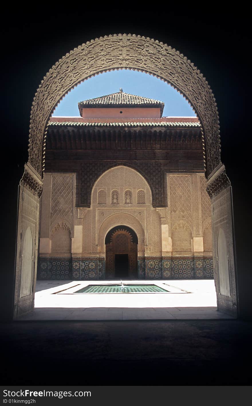 Palace in the Medina in Marrakesh,Morocco. Palace in the Medina in Marrakesh,Morocco