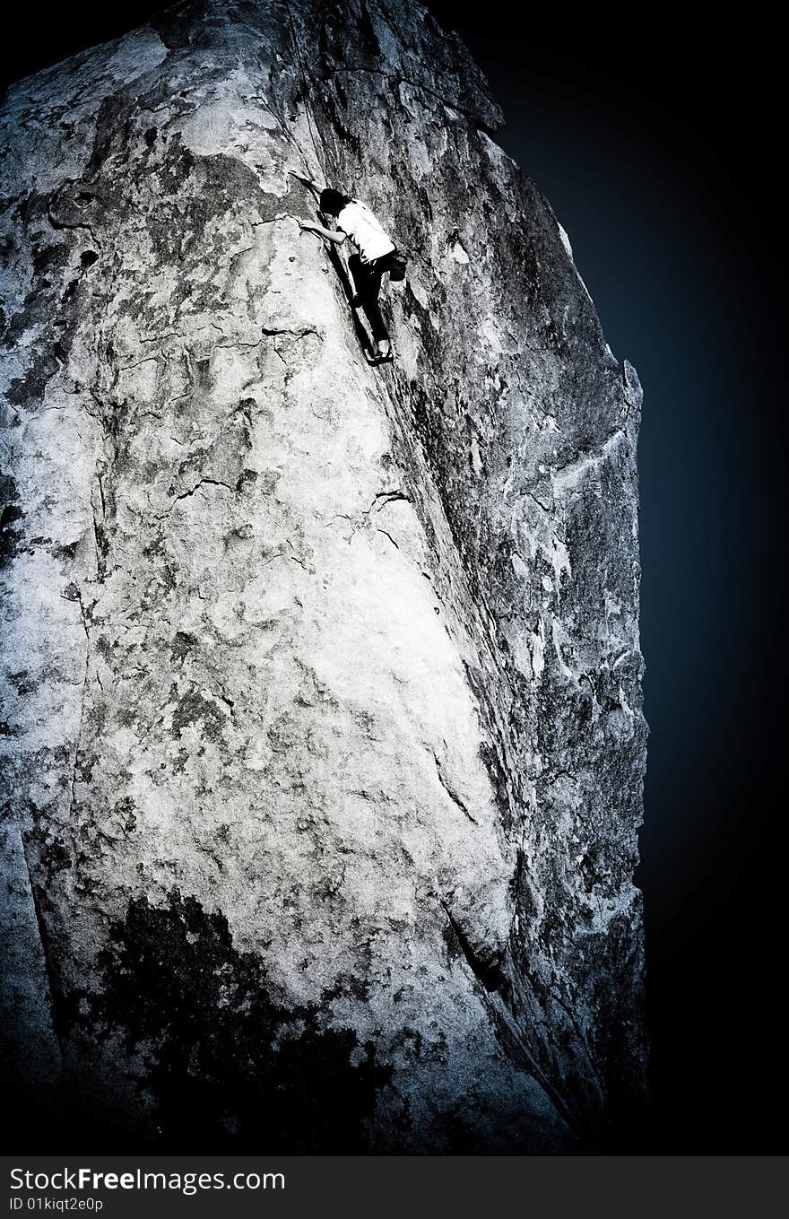 Rock Climber, Joshua Tree