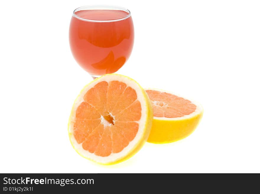 Grapefruit Juice And Fruits