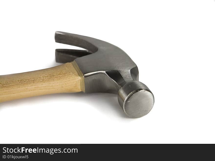 Isolated metal hammer over a white background. Isolated metal hammer over a white background.