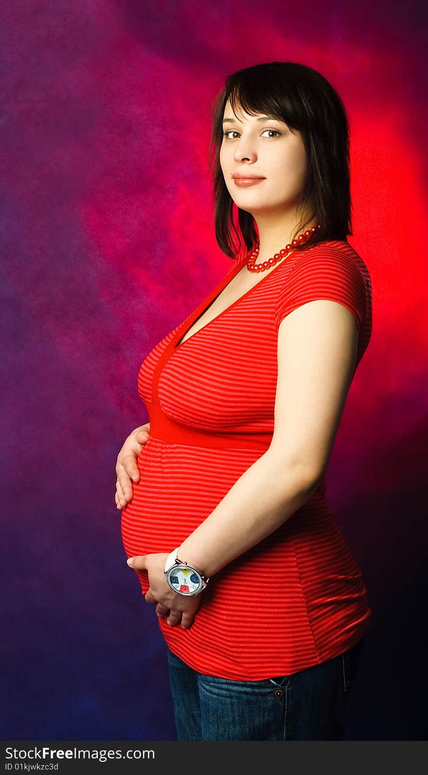 Beautiful pregnant woman