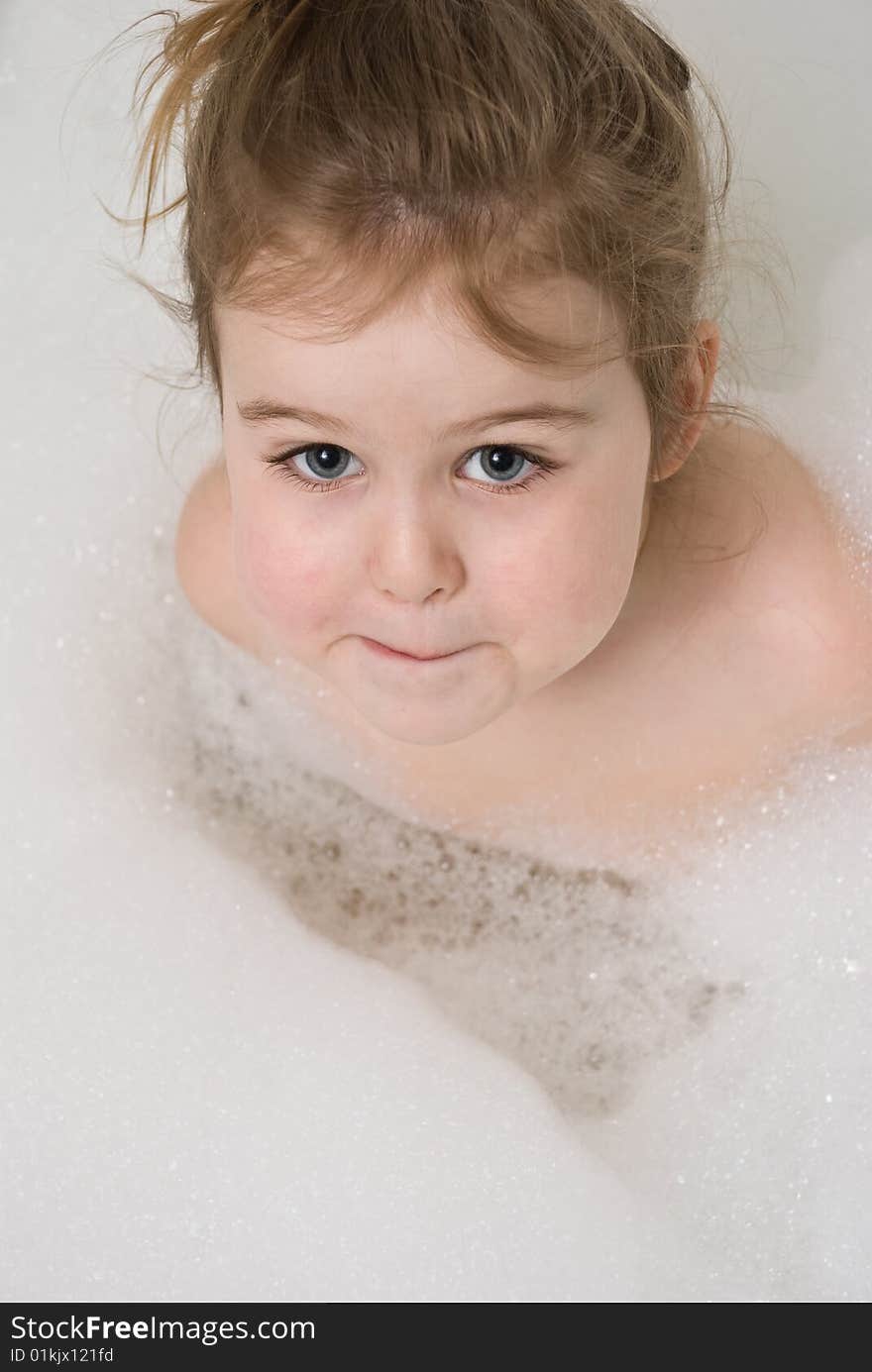 Child in the bath