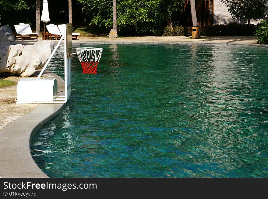 Swimming pool in a chinese hotel