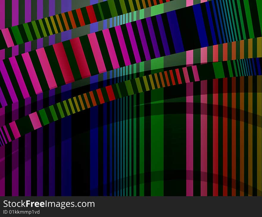 Colorful rings room background