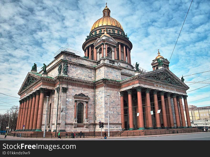 Isaac Cathedral In Saint Petersburg