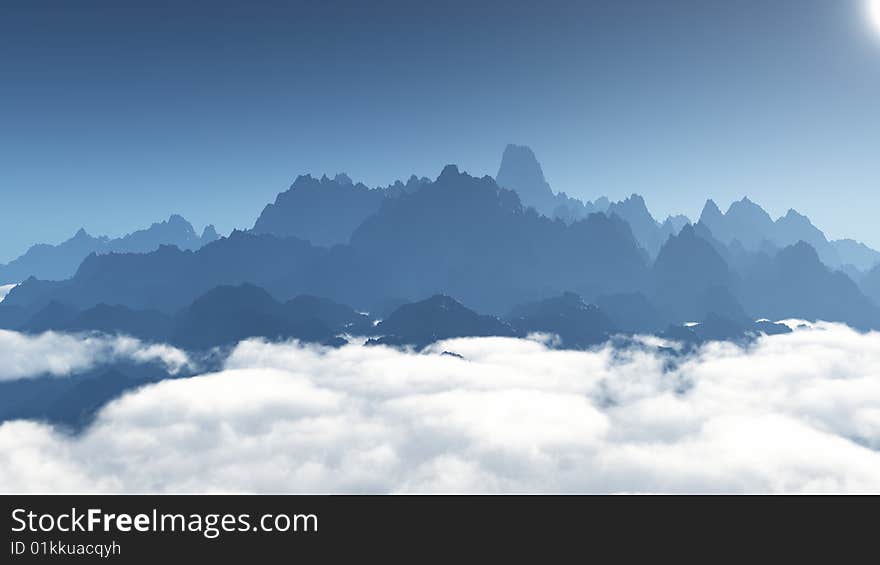 Mountains At The Skyline