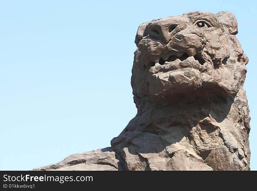 This is stone lion's head