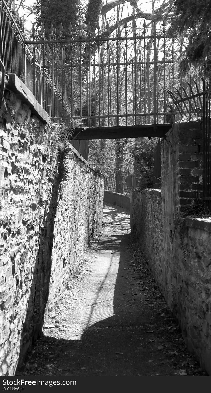 Ancient Walkway inside a Town. Ancient Walkway inside a Town