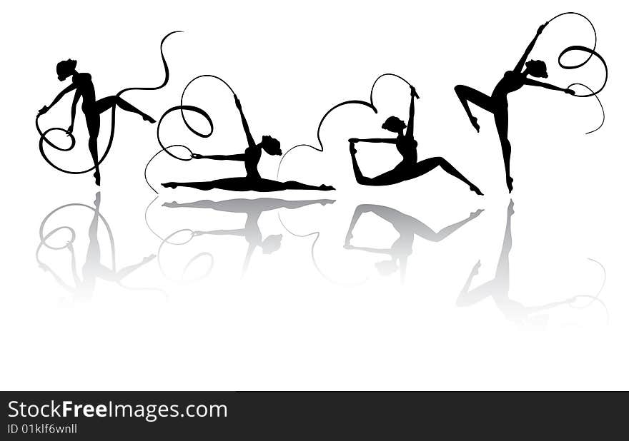 Gymnastic silhouettes