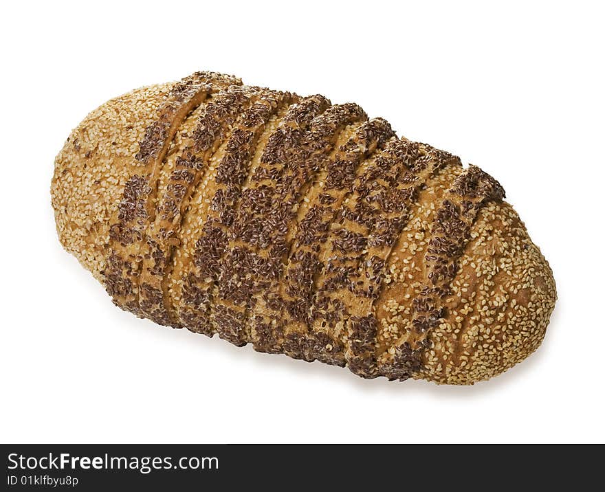 Loaf of bread with sesame