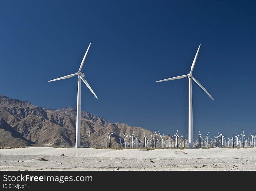 Wind Generators In The Desert