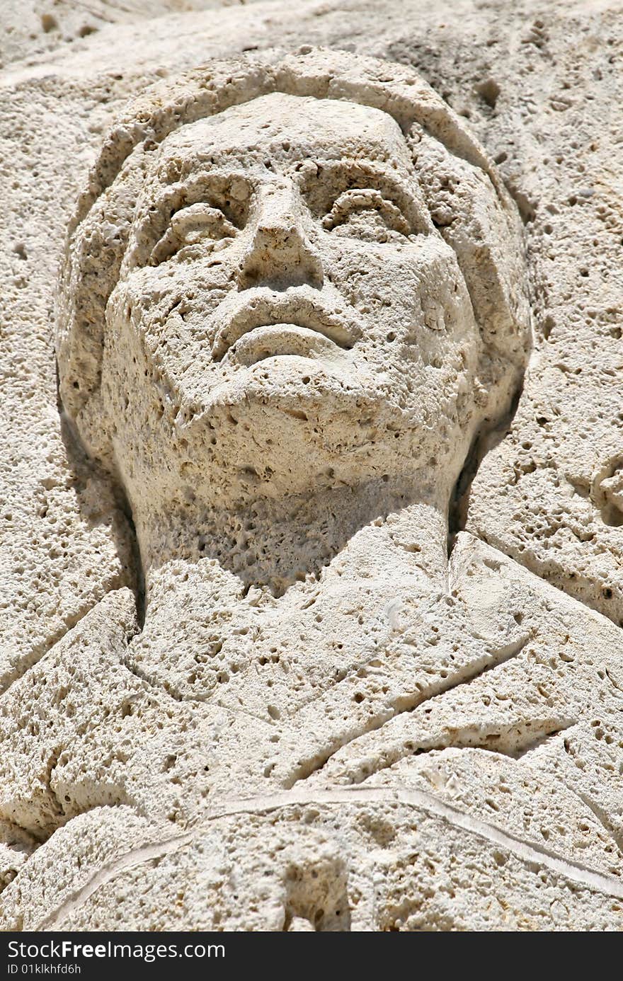 Carving of Woman s Face