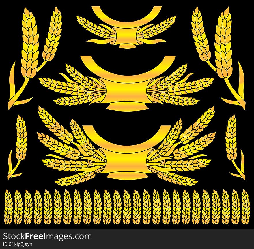 Abstract picture of gold wheat. Abstract picture of gold wheat