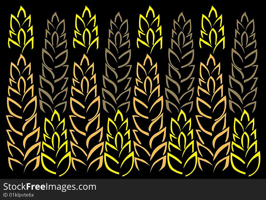 Abstract picture of gold wheat. Abstract picture of gold wheat