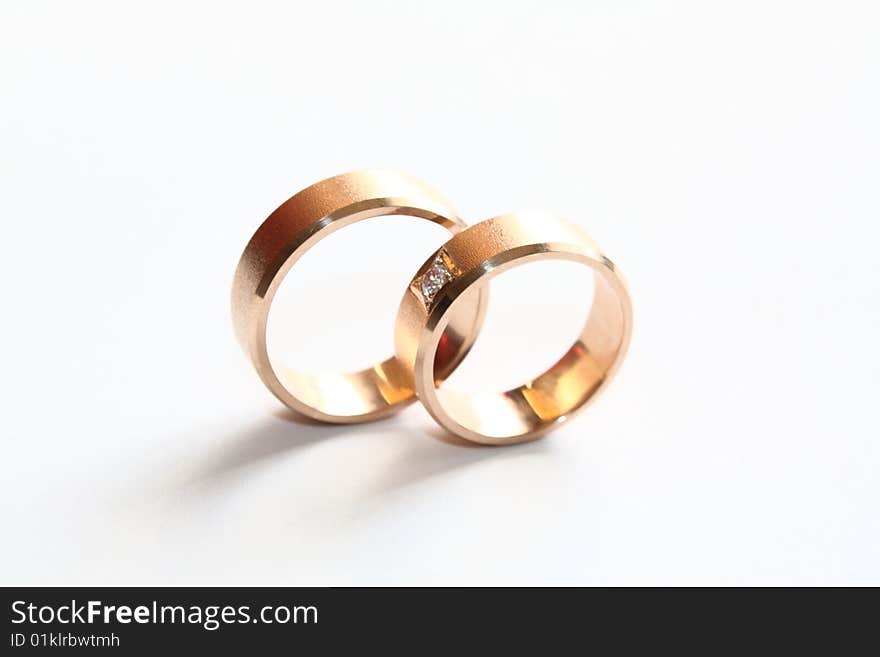 Isolated rings on the white background. Isolated rings on the white background