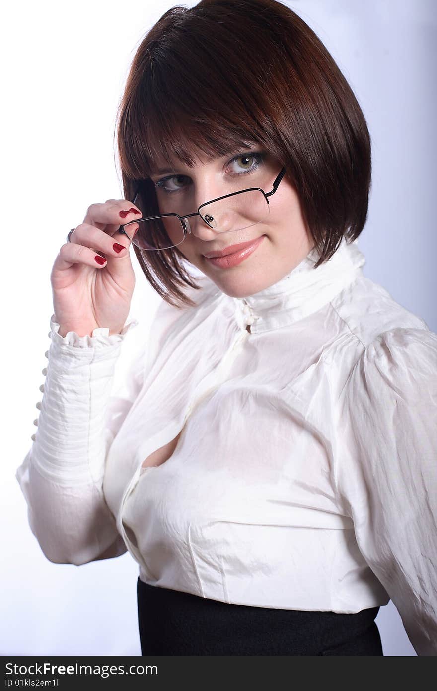 Teacher in glasses