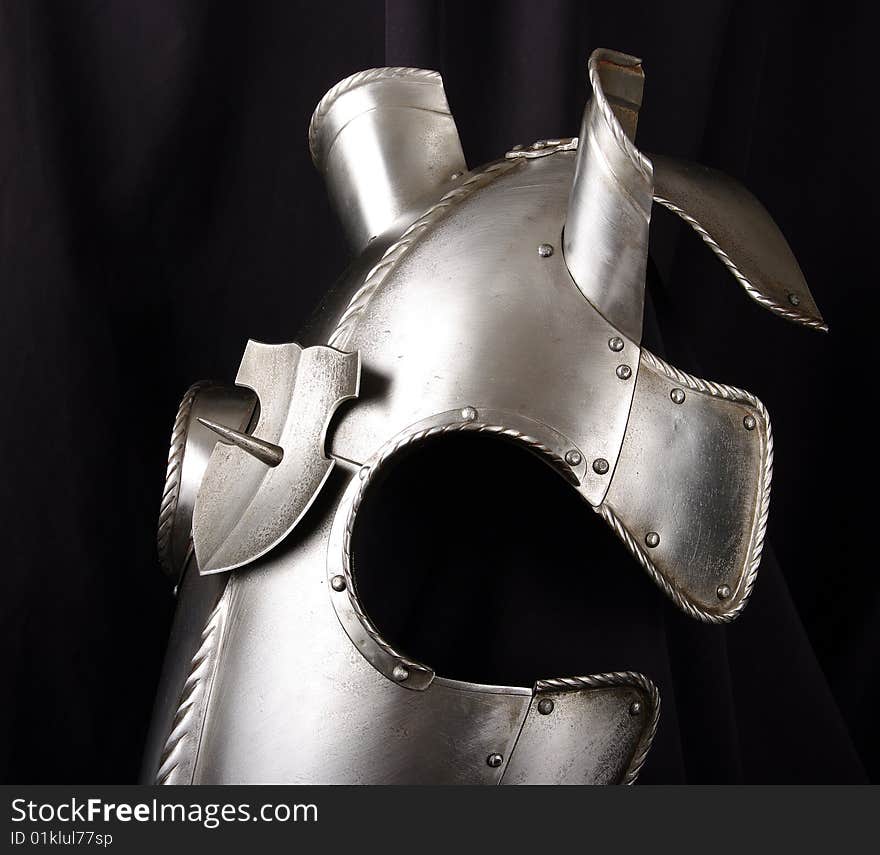 Armour for a head of a horse of the medieval knight