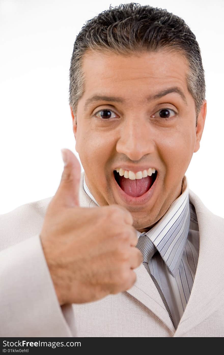 Yes - businessman with thumbs up