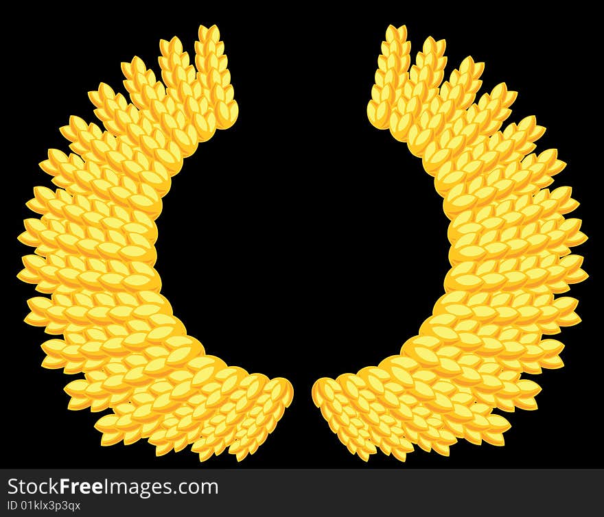 Abstract picture of gold wheat. Abstract picture of gold wheat