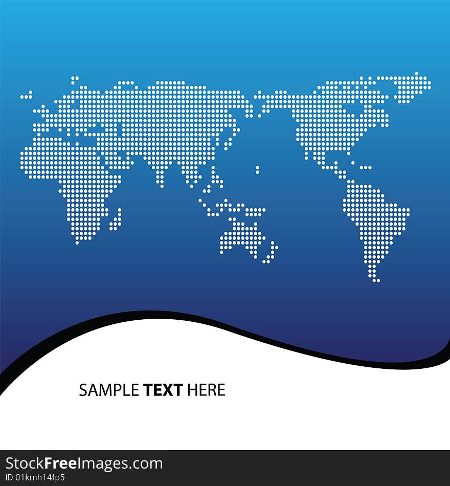 Vector illustration of the world