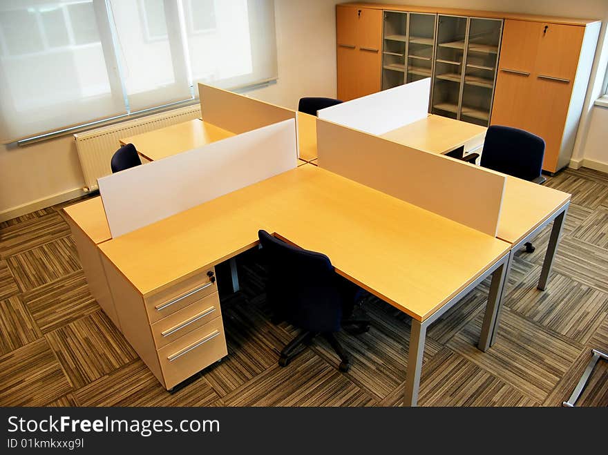 Empty offices and empty tables