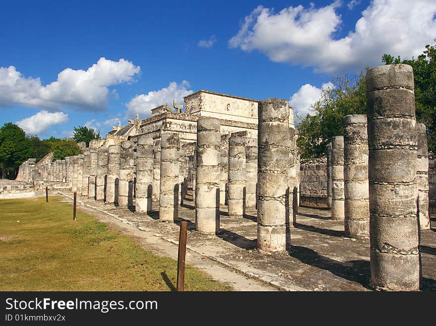 Temple of warriors, Chichen-Itza
maya culture. Temple of warriors, Chichen-Itza
maya culture