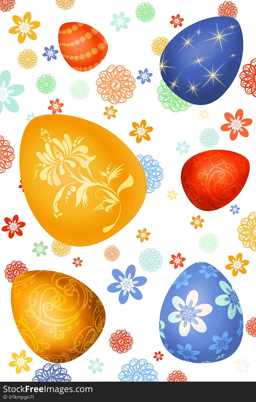 Easter-eggs Background