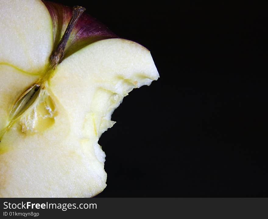 Macro detail of the apple