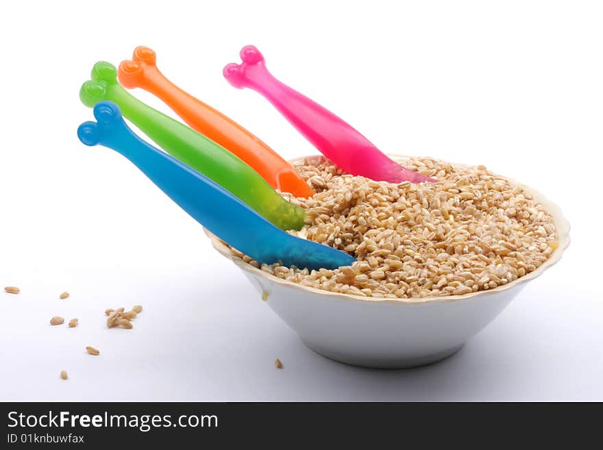 Image with utensil colors background