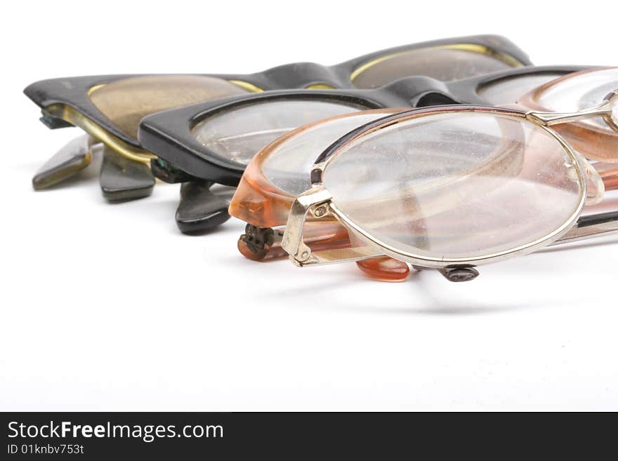 Image of old glasses close up