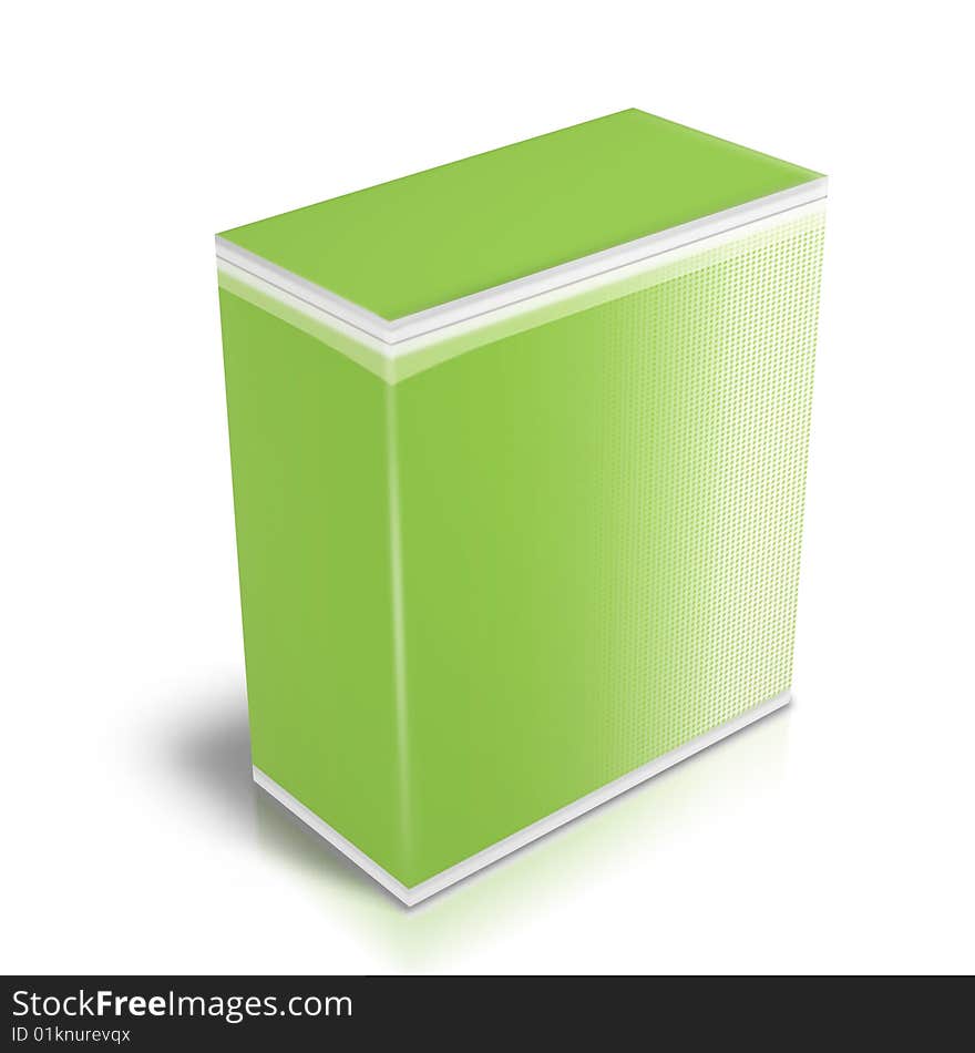 Green Cardboard boxes with generic printing