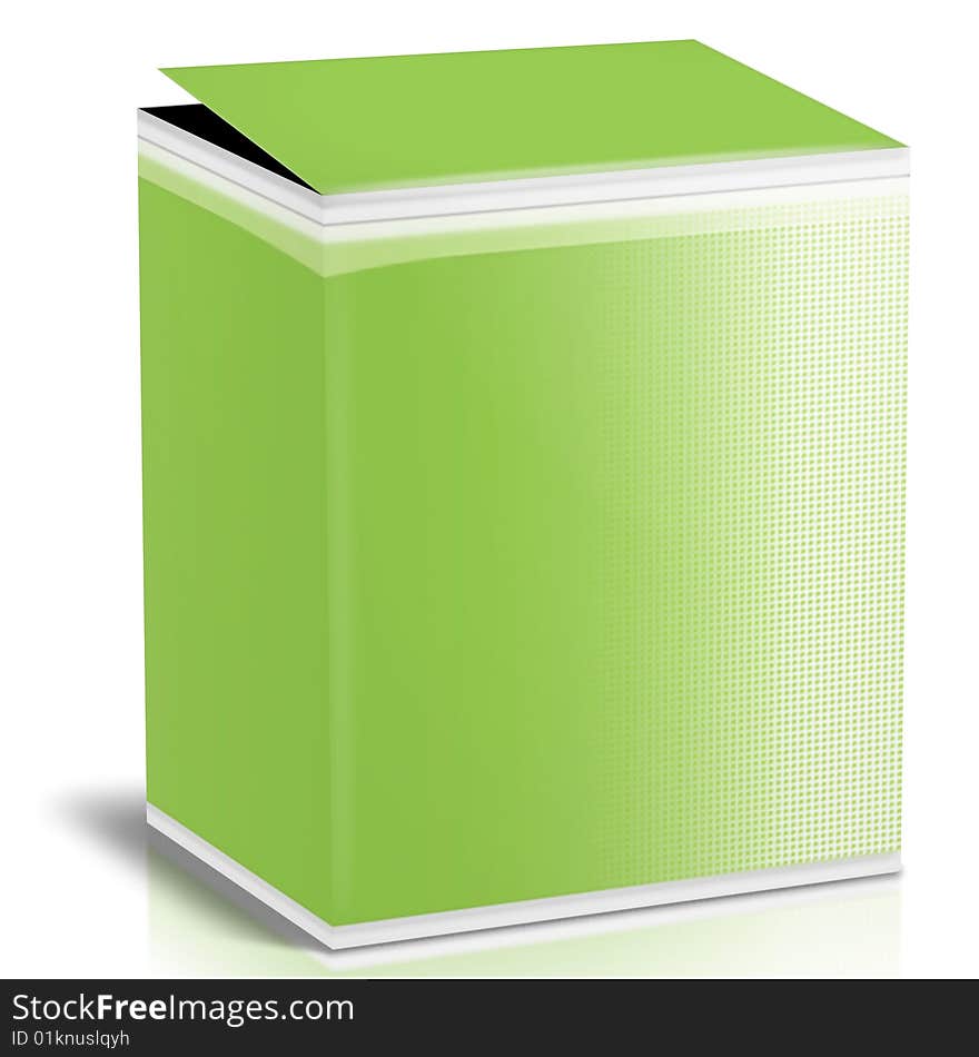 Green Cardboard boxes with generic printing