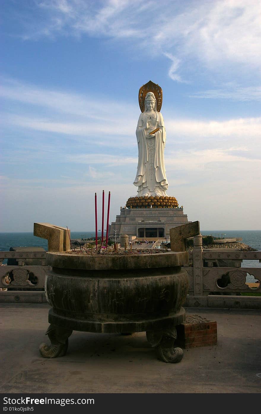 The  Center  of Buddhism in China, island of Hainan. The  Center  of Buddhism in China, island of Hainan