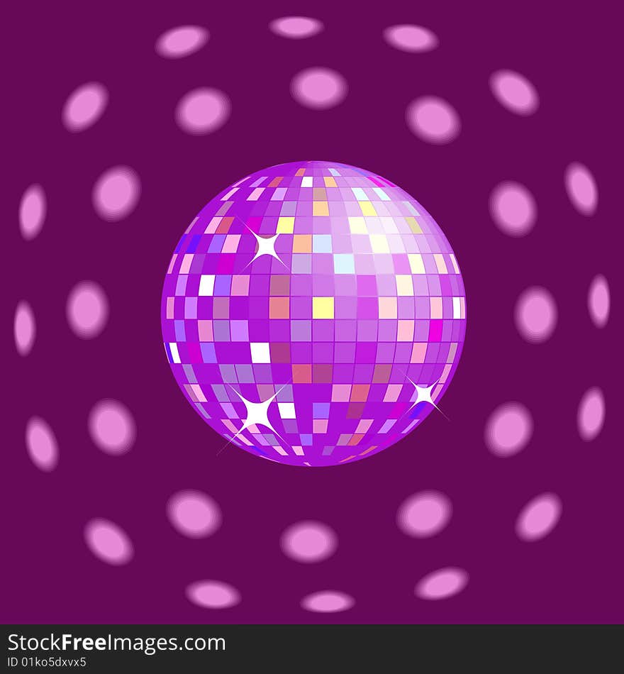 Disco ball background for design. Disco ball background for design