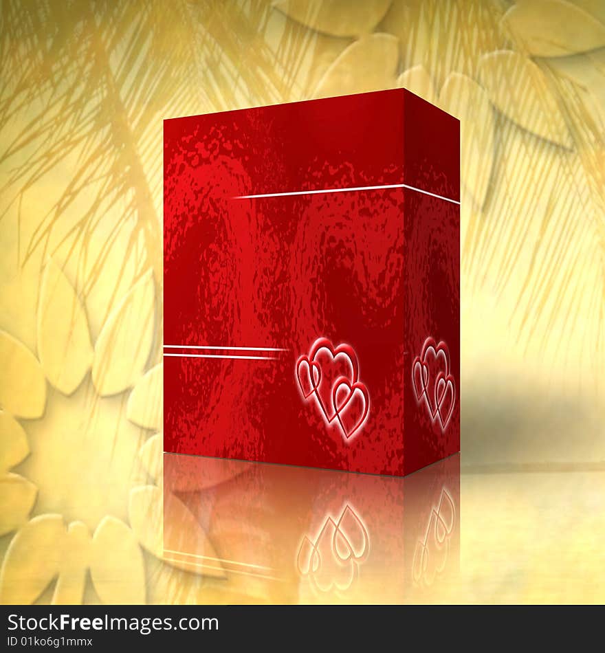 3d Valentine's Day box for generics products