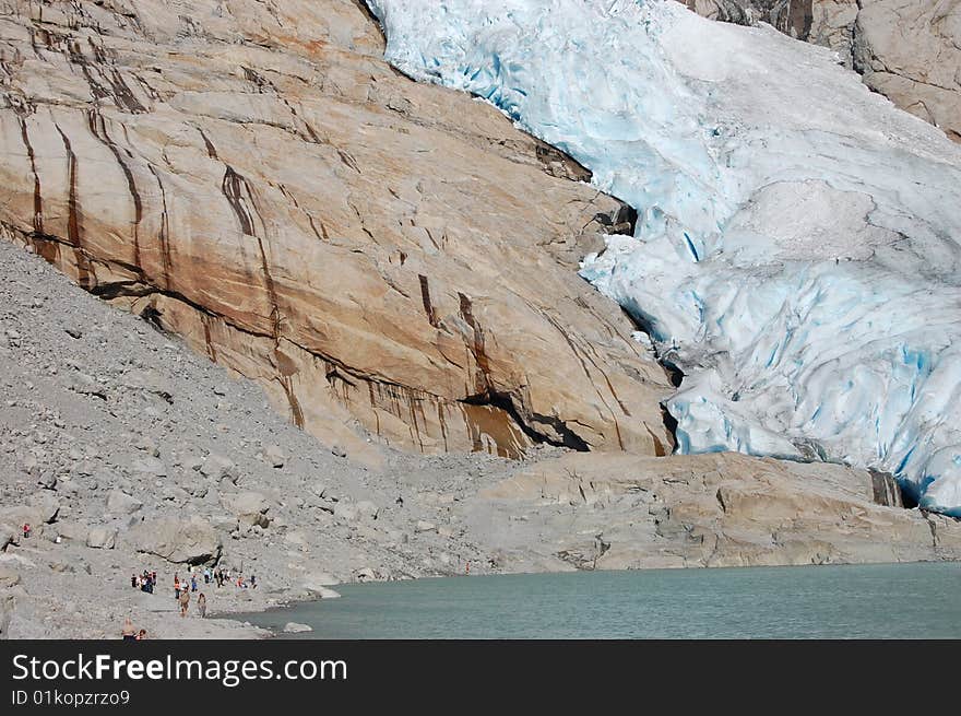 Beautiful view if Briksdalsbreen in Norway. Beautiful view if Briksdalsbreen in Norway