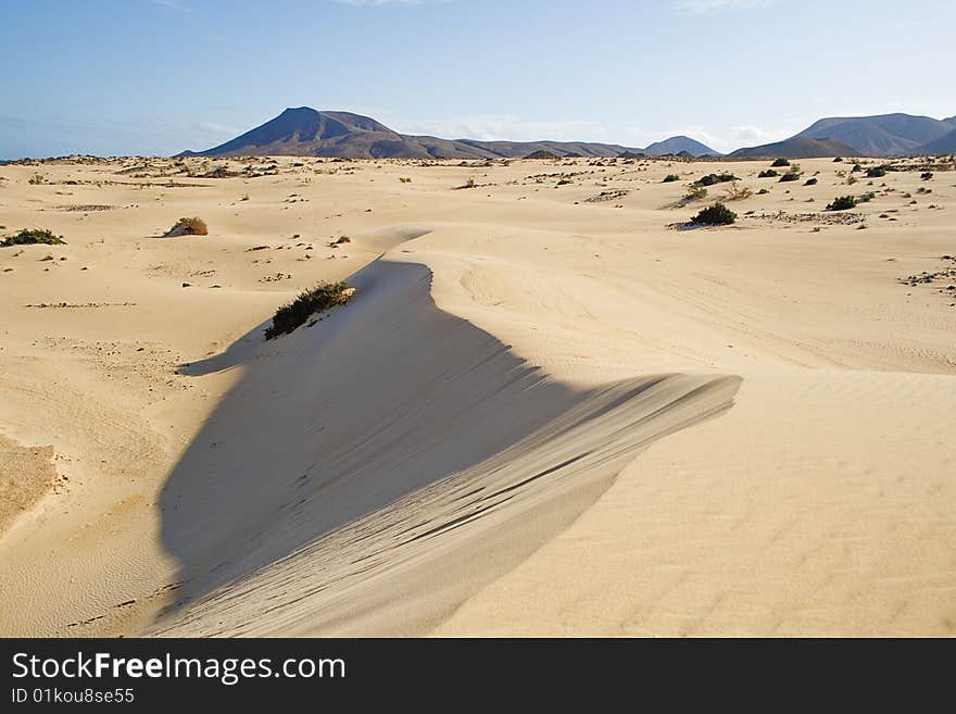 Sand dunes at Fuerteventura