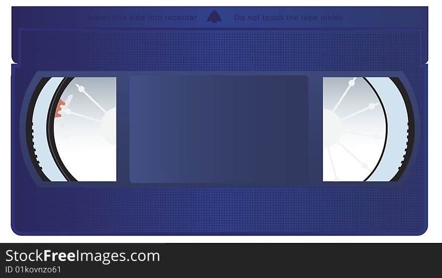 Vector illustration of a video cassette