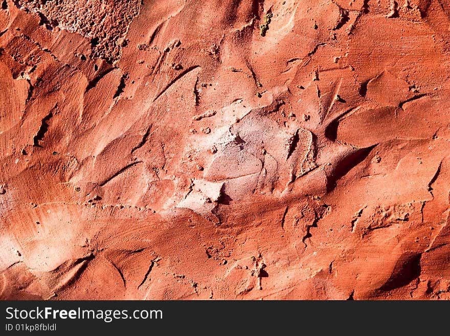 Grunge texture: rough house wall, Maroc, Africa.