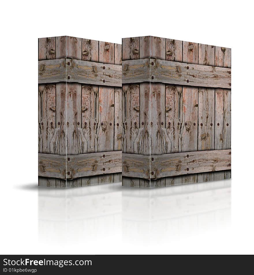 Wooden boxes for the shipment of goods