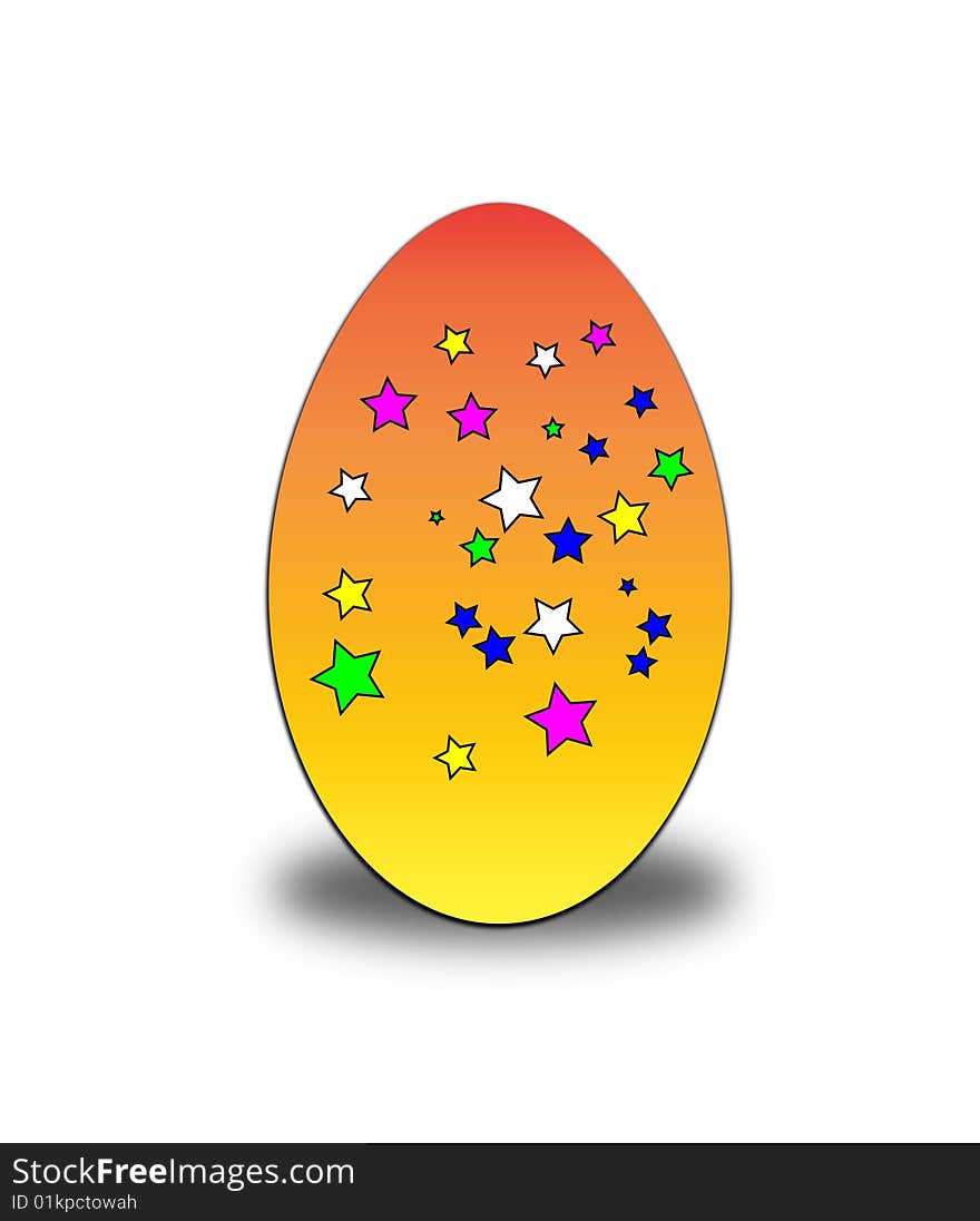 A colourful seasonal Easter Egg. A colourful seasonal Easter Egg.